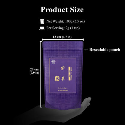 YEDOENSIS Sencha Powder - Organic Japanese Green Tea Powder (100g)