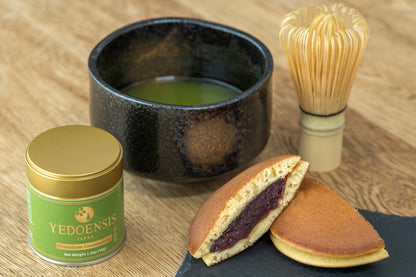 YEDOENSIS Genmaicha Powder - Organic Japanese Green Tea with Roasted Brown Rice Powder (40g)