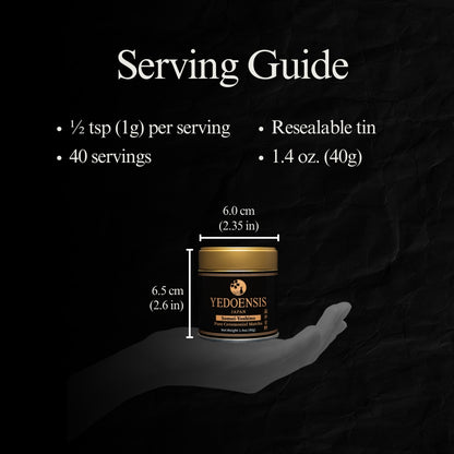 YEDOENSIS Pure Ceremonial Matcha "Somei-Yoshino" - Organic Japanese Green Tea Ceremonial Matcha Powder (40g)