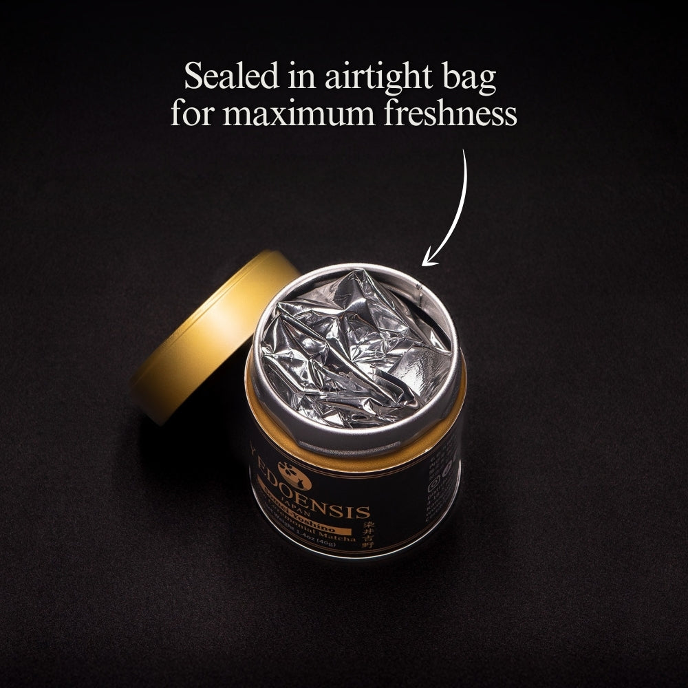 YEDOENSIS Pure Ceremonial Matcha "Somei-Yoshino" - Organic Japanese Green Tea Ceremonial Matcha Powder (40g)