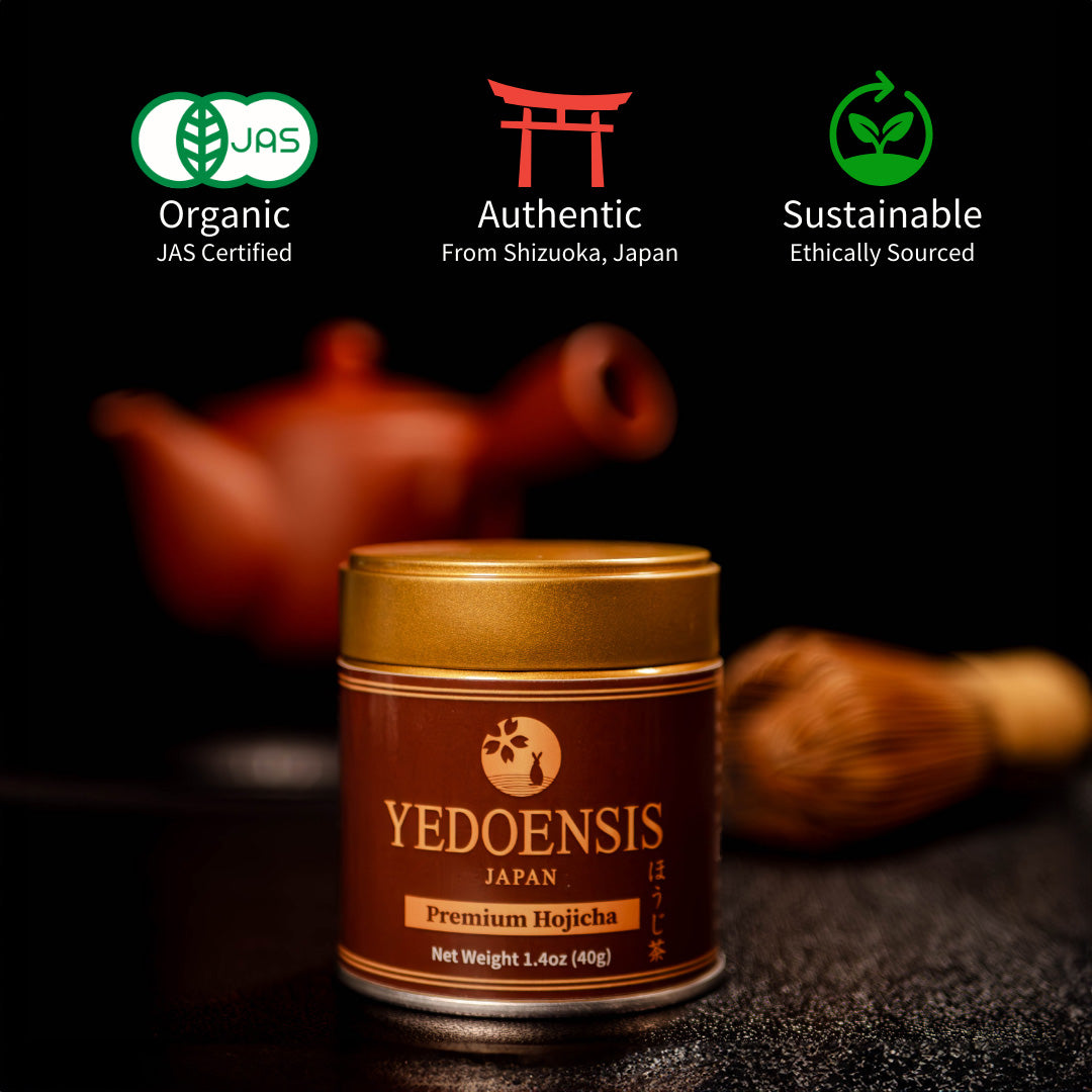 YEDOENSIS Premium Hojicha - Authentic Japanese Roasted Green Tea Kuki Hojicha Powder (40g)