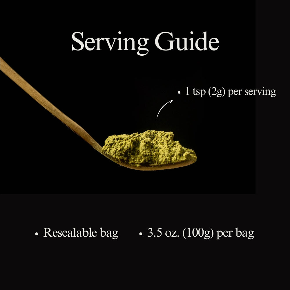 YEDOENSIS Genmaicha Powder - Organic Japanese Green Tea with Roasted Brown Rice Powder (100g)