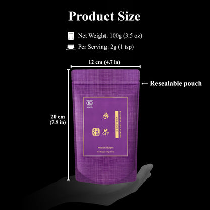 YEDOENSIS Kuwacha Powder - Organic Japanese Mulberry Leaves Tea Powder (100g)