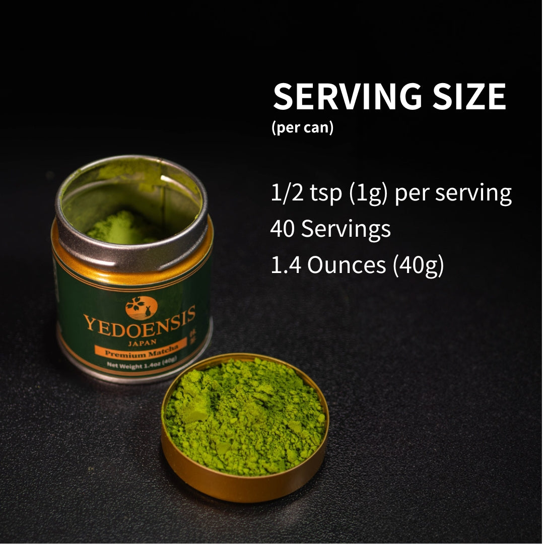 YEDOENSIS Premium Matcha - Authentic Japanese Green Tea Matcha Powder (40g)