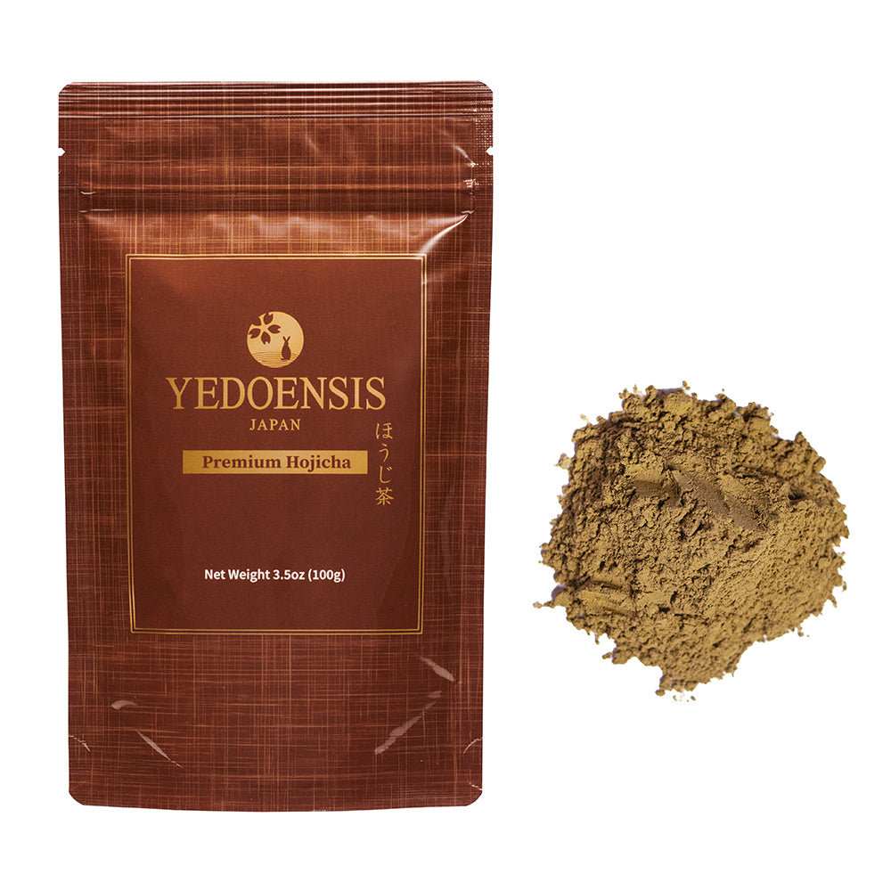 YEDOENSIS Premium Hojicha - Authentic Japanese Roasted Green Tea Kuki Hojicha Powder (100g)