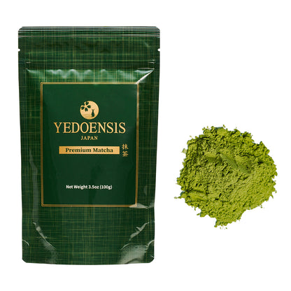 YEDOENSIS Premium Matcha - Authentic Japanese Green Tea Matcha Powder (100g)