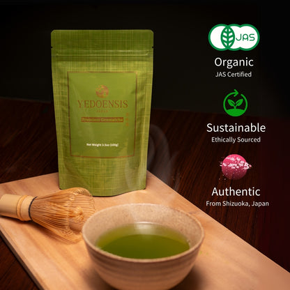 YEDOENSIS Premium Genmaicha - Authentic Japanese Green Tea & Roasted Brown Rice Genmaicha Powder (100g)