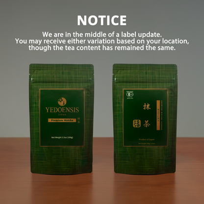 YEDOENSIS Premium Matcha - Organic Japanese Green Tea Matcha Powder (100g)